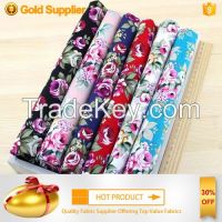 Small floral 100% cotton printed fabric wholesale from China fabric supplier