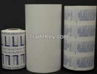 Medical glue coated paper rolls for sterilization packaging