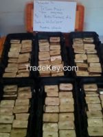 Gold Dust and gold bars ready for export