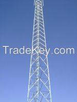 telecommunication lattice steel tower