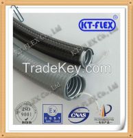 Gi steel water tight cable protection flexible conduit with PVC coated with yarn