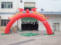China Red Dragon Inflatable Arch for Celebration