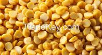 Lentil dal , Toor dal (yellow pigeon peas); Chana dal (chickpeas); Yellow split peas Mung dal (mung bean) Yellow split peas