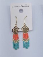 beads earring, Korea Agent, sun shape earring, mix color earring