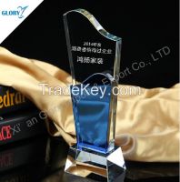  Business Engraved Blank Glass Crystal Awards Plaque