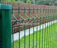 Welded Curved Mesh Fence
