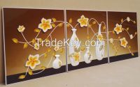 modern relief painting flower art painting