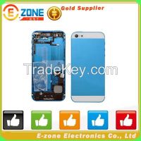 Back Housing Cover Replacement For iPhone 5 5G Housing Battery Cover Blue-White
