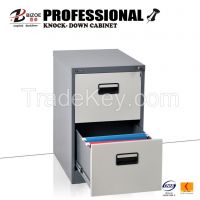High Quality Office Furniture Black Handle Steel Filing Cabinet