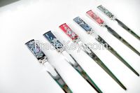 Inlaid With Mother Of Pearl Paper Knife Crane And Cloud Design , Korean Best Mother Of Pearl Handmade