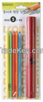 Ecoi - Zebra Eco-friendly Paper Color Pencil Tube Set (5PCS)