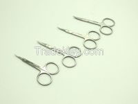 Stainless Steel Curved Eyebrow Scissors