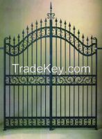 steel gates grill design,wrought iron gardon gate,iron gates