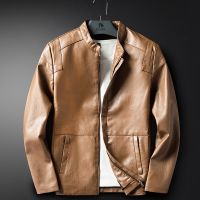Leather Jacket Men Coats M-3xl High Quality Outerwear Men Business Autumn Male Jacket 605