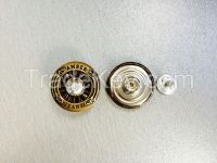 Jeans Button with logo and stone match nails