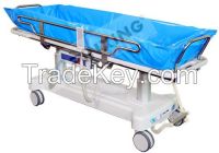 shower stretcher for electrical control with motors and locking function