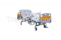 hospital bed with 2-functions and manual adjustments of backrest, footrest