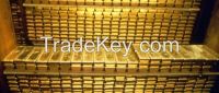Pure gold dust and gold bars available