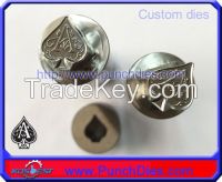 Custom-made 12*14mm Ace of spades stamp pill die set for ZP9 tablet pr