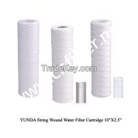 PP sediment string wound water filter cartridge