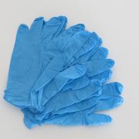 Wholesale Blue Powder Free Nitrile Gloves With High Quality Disposable NItrile gloves