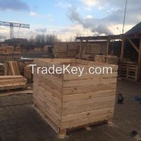 new wooden crates