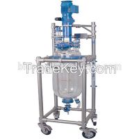 S212-50L lab Glass lined reactor with CE certificate glass reactor for sales