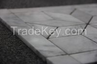 Venato Carrara Tile With Flower Pattern