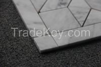 Venato Carrara Tile With Flower Pattern