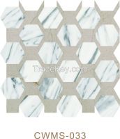 Venato Carrara and Beige  Mosaic