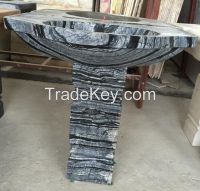 Wash Basin marble wash basin Grey marble basin Chinese  Tree black