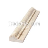 Cappuccino Polished Marble Ogee-1 Chair Rail 2x12 Moulding