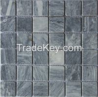 Grey marble square antique honed mosaic tile