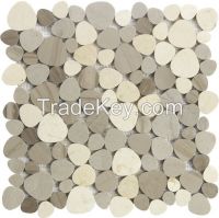 Multi Color Marble Pebble Stone Mosaic