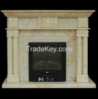 Natrual Onyx Natural Stone White Onyx Fireplace