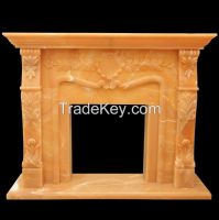 Natrual Onyx Natural Stone Mango Onyx Fireplace