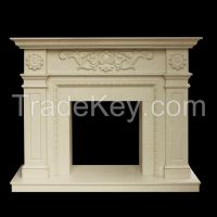 Natrual Marble Natural Stone Beige Marble Fireplace