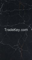 Calacatta vein black color artificail stone quartz slab