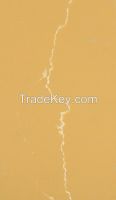 Calacatta vein gold color artificail stone quartz slab