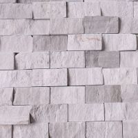 Marble stone mosaic grey strip tile mosaic