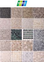 Emperador hexagon and square dot match  Mosaic Tile polish surface