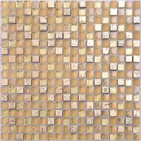 Gold Foil  mosaic,  Blue magic, modern glass mosaic PFHTJ01