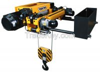 Low headroom wire rope hoist type MPM