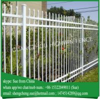 Modern picket bar steel tubular fence drawings