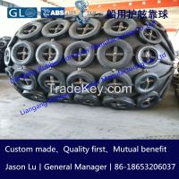 pneumatic rubber fender with Tyre and chain nets