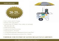 Professional Coconut Water Beverage Cart Model A310