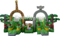 Kids Outdoor Inflatable Playground Slide Toy 9 Strands Thread