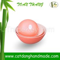 Wholesale newest bamboo round salad bowl