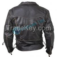 CLASSIC VINTAGE DISTRESSED BRANDO MEN'S BIKER COW LEATHER JACKET