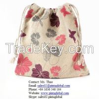 Cotton bag with drawstring